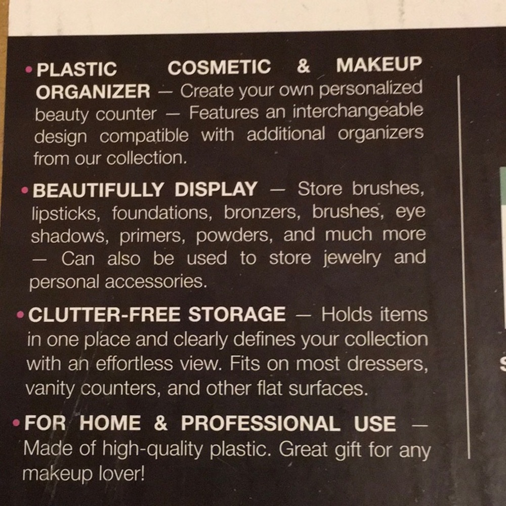 πNWTπSORBUS COSMETICS ORGANIZER, PURPLE, SEE DETAILS IN PICTURES - Picture 5 of 7